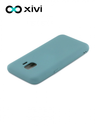 Накладка задняя Xivi для SAMSUNG Galaxy J2 CORE J260, Silicon Case, силикон, матовая, №56, цвет зелёный 4