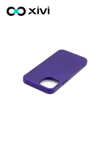 Накладка задняя Xivi для APPLE iPhone 12 5.4, Silicon Case, силикон, матовая, №17, цвет фиолетовый 3