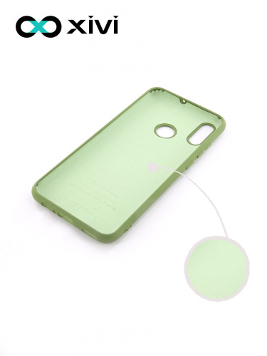 Накладка задняя Xivi для HUAWEI P Smart (2019), Silicon Case, силикон, матовая, №57, цвет зелёный 2