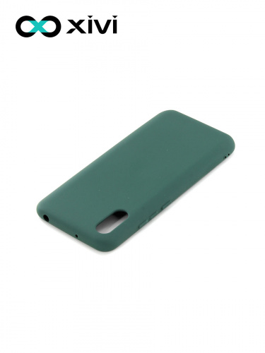 Накладка задняя Xivi для XIAOMI Redmi 9A, Silicon Case, силикон, матовая, №46, цвет изумрудный 4