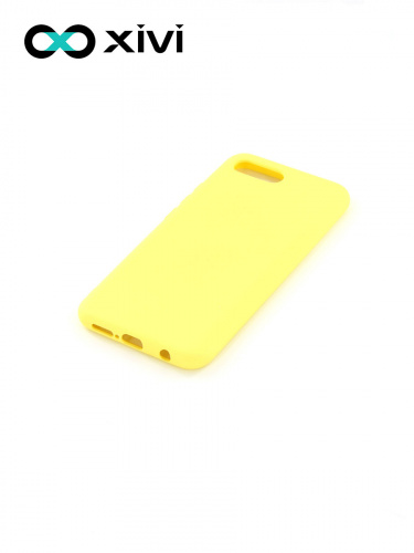 Накладка задняя Xivi для HUAWEI Honor 10, Silicon Case, силикон, матовая, №41, цвет жёлтый 3
