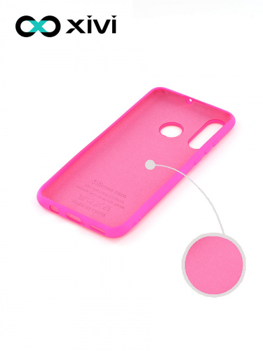 Накладка задняя Xivi для HUAWEI P30 Lite Nova 4E, Silicon Case, силикон, матовая, №64, цвет фуксия 2