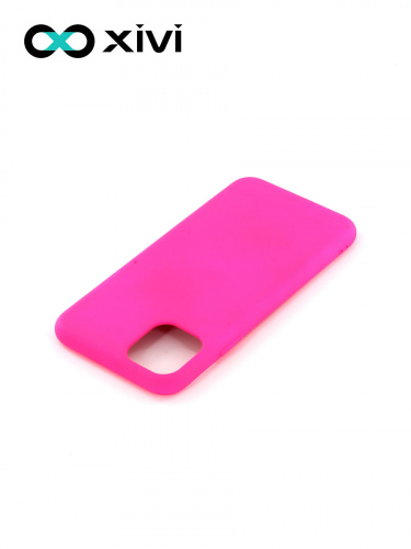 Накладка задняя Xivi для APPLE iPhone 11 Pro Max, Silicon Case, силикон, матовая, №64, цвет фуксия 4