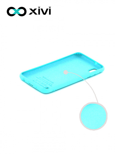 Накладка задняя Xivi для SAMSUNG Galaxy A10 A105, Silicon Case, силикон, матовая, №8, цвет голубой 2