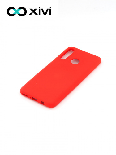 Накладка задняя Xivi для HUAWEI P30 Lite Nova 4E, Silicon Case, силикон, матовая, №4, цвет морковный 3