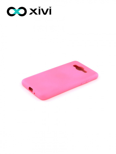 Накладка задняя Xivi для SAMSUNG Galaxy J2 PRIME G530, Silicon Case, силикон, матовая, №33, цвет розовый 3