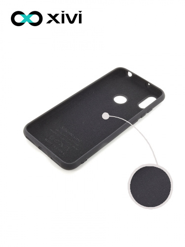 Накладка задняя Xivi для HUAWEI Y6 PRIME 2019 Y6S, Silicon Case, силикон, матовая, №1, цвет чёрный 2