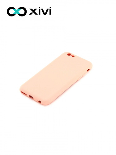 Накладка задняя Xivi для APPLE iPhone 6 6S (4.7), Silicon Case, силикон, матовая, №30, цвет розовый 3