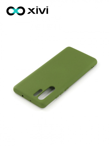 Накладка задняя Xivi для HUAWEI P30 Pro, Silicon Case, силикон, матовая, №57, цвет зелёный 4