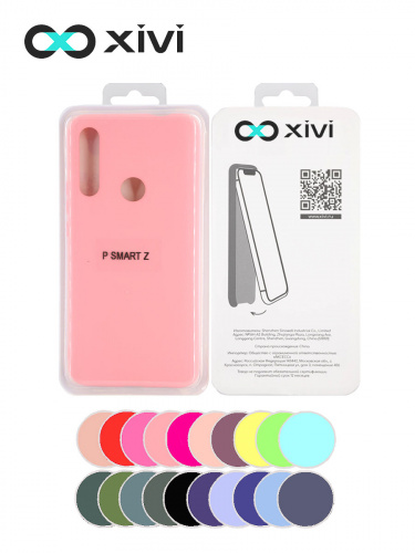 Накладка задняя Xivi для HUAWEI Y9 PRIME P SMART Z, Silicon Case, силикон, матовая, №19, цвет розовый 5