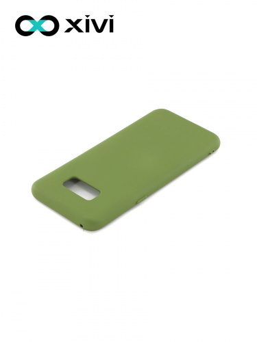 Накладка задняя Xivi для SAMSUNG Galaxy S8 Plus, Silicon Case, силикон, матовая, №57, цвет зелёный 4