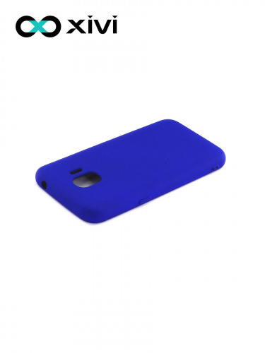 Накладка задняя Xivi для SAMSUNG Galaxy J2 2018 J250G, Silicon Case, силикон, матовая, №47, цвет синий 4
