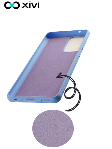 Накладка задняя Xivi для SAMSUNG  Galaxy A72 (2028), Silicon Case, силикон, матовая, №42, цвет сиреневый