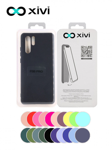 Накладка задняя Xivi для HUAWEI P30 Pro, Silicon Case, силикон, матовая, №1, цвет чёрный 5