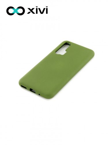 Накладка задняя Xivi для HUAWEI HONOR 20 PRO, Silicon Case, силикон, матовая, №57, цвет зелёный 3
