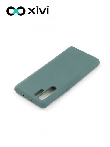 Накладка задняя Xivi для HUAWEI P30 Pro, Silicon Case, силикон, матовая, №56, цвет зелёный 4