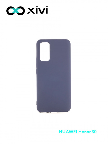 Накладка задняя Xivi для HUAWEI Honor 30 , Silicon Case, силикон, матовая, №2, цвет индиго, тёмный 1