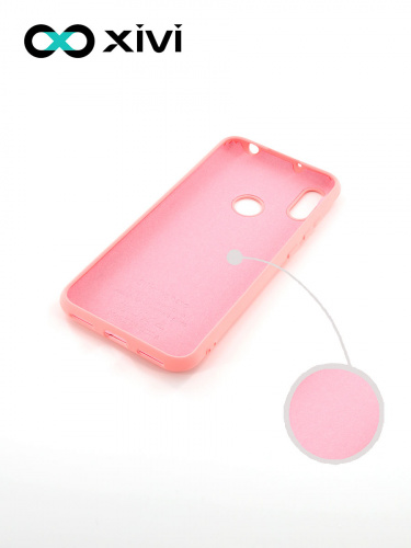Накладка задняя Xivi для HUAWEI Y6 PRIME 2019 Y6S, Silicon Case, силикон, матовая, №19, цвет розовый 2