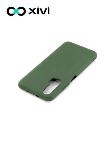 Накладка задняя Xivi для HUAWEI HONOR 20 PRO, Silicon Case, силикон, матовая, №59, цвет темно-зеленый 4