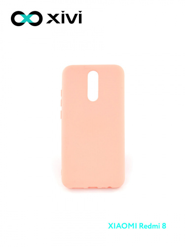 Накладка задняя Xivi для XIAOMI Redmi 8, Silicon Case, силикон, матовая, №39, цвет бежевый 1
