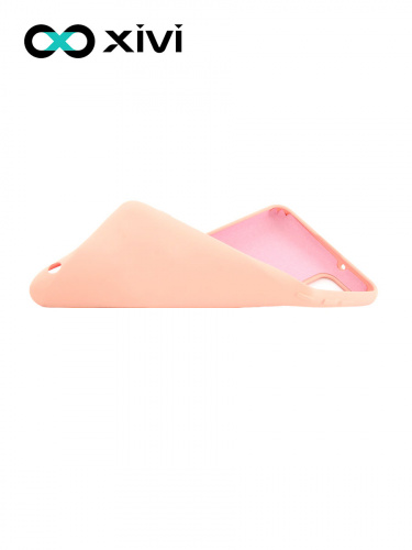 Накладка задняя Xivi для SAMSUNG Galaxy A21S, Silicon Case, силикон, матовая, №39, цвет бежевый 6