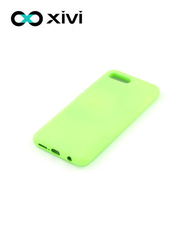 Накладка задняя Xivi для HUAWEI Honor 10, Silicon Case, силикон, матовая, №61, цвет салатовый 3
