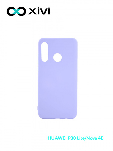 Накладка задняя Xivi для HUAWEI P30 Lite Nova 4E, Silicon Case, силикон, матовая, №11, цвет лавандовый 1