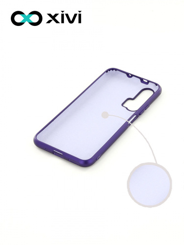 Накладка задняя Xivi для HUAWEI HONOR 20 PRO, Silicon Case, силикон, матовая, №17, цвет фиолетовый 2