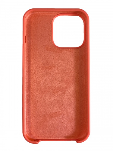 Накладка задняя для iPhone 13, Silicon Case, силикон, матовая, под оригинал, №50, коралловый