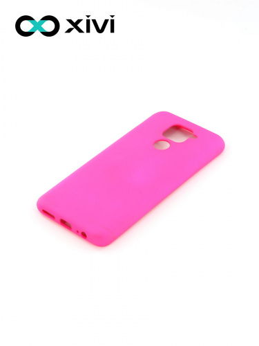 Накладка задняя Xivi для XIAOMI REDMI NOTE 9, Silicon Case, силикон, матовая, №64, цвет фуксия 3