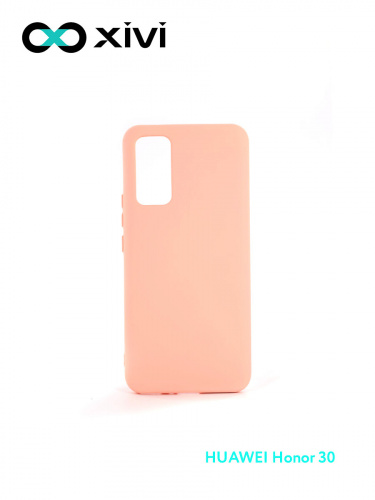 Накладка задняя Xivi для HUAWEI Honor 30 , Silicon Case, силикон, матовая, №30, цвет розовый 1