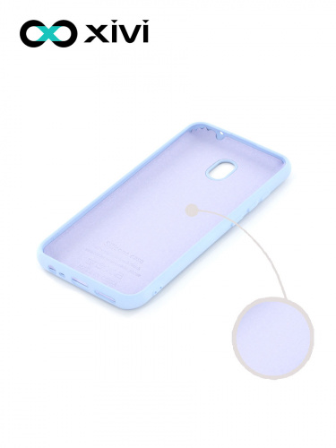 Накладка задняя Xivi для XIAOMI REDMI 8A, Silicon Case, силикон, матовая, №42, цвет сиреневый 2
