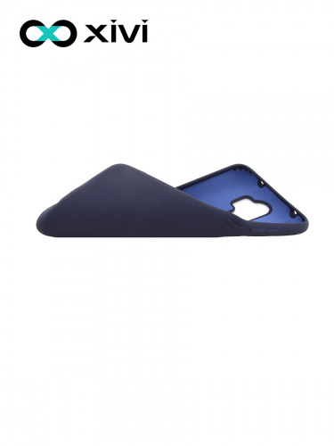 Накладка задняя Xivi для XIAOMI REDMI NOTE 8 PRO, Silicon Case, силикон, матовая, №2, цвет индиго, тёмный 6