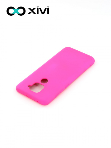 Накладка задняя Xivi для XIAOMI REDMI NOTE 9, Silicon Case, силикон, матовая, №64, цвет фуксия 4
