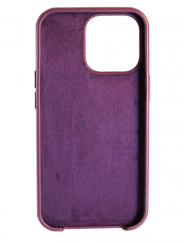 Накладка задняя для iPhone 13 Pro, Silicon Case, силикон, матовая, под оригинал, №21, бордовый