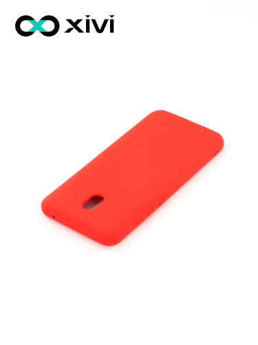 Накладка задняя Xivi для XIAOMI REDMI 8A, Silicon Case, силикон, матовая, №4, цвет морковный 4
