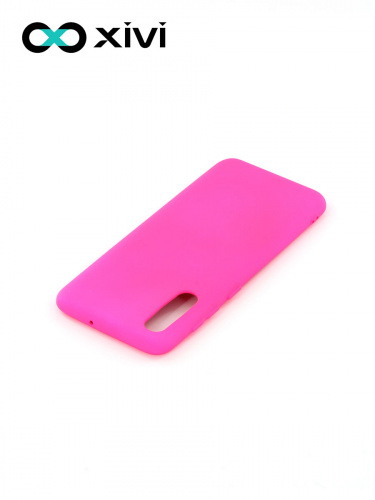 Накладка задняя Xivi для SAMSUNG Galaxy A50 A30S A50S, Silicon Case, силикон, матовая, №64, цвет фуксия 4