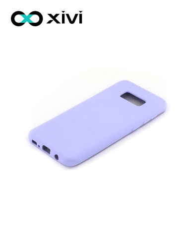 Накладка задняя Xivi для SAMSUNG Galaxy S8, Silicon Case, силикон, матовая, №11, цвет лавандовый 3