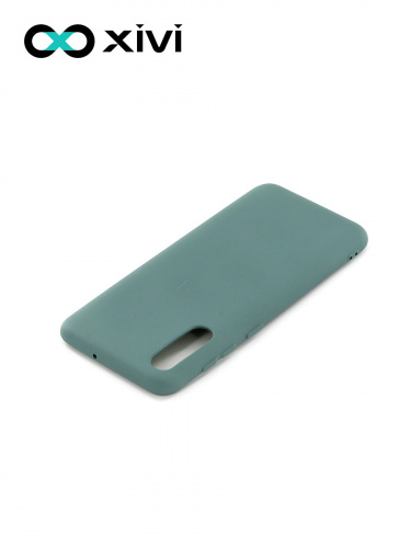 Накладка задняя Xivi для SAMSUNG Galaxy A50 A30S A50S, Silicon Case, силикон, матовая, №56, цвет зелёный 4