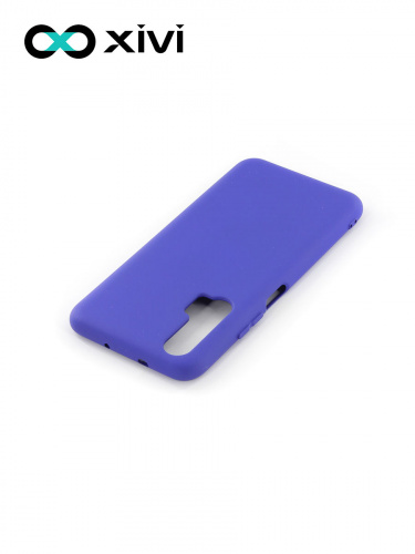 Накладка задняя Xivi для HUAWEI HONOR 20 PRO, Silicon Case, силикон, матовая, №47, цвет синий 4