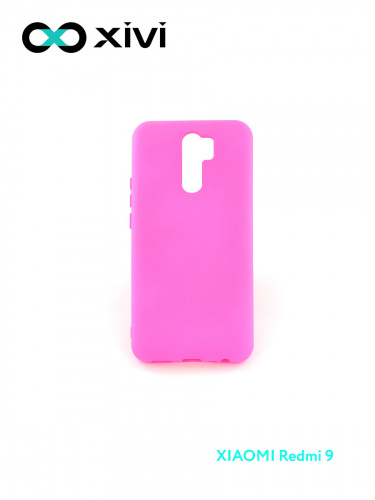 Накладка задняя Xivi для XIAOMI Redmi 9, Silicon Case, силикон, матовая, №33, цвет розовый 1