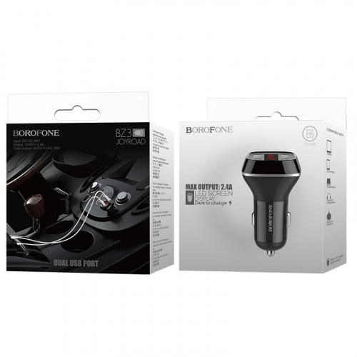 borofone-bz3-joyroad-dual-usb-port-led-display-car-charger-black-box