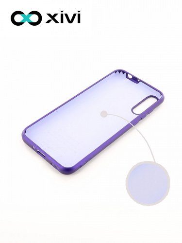 Накладка задняя Xivi для HUAWEI Y8P 2020 P SMART S, Silicon Case, силикон, матовая, №17, цвет фиолетовый 2