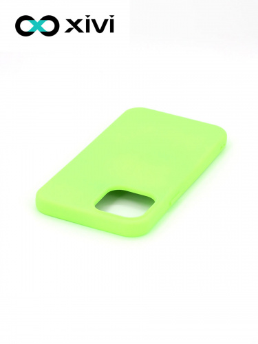 Накладка задняя Xivi для APPLE iPhone 12 6.1 6.1 Pro, Silicon Case, силикон, матовая, №61, цвет салатовый 4