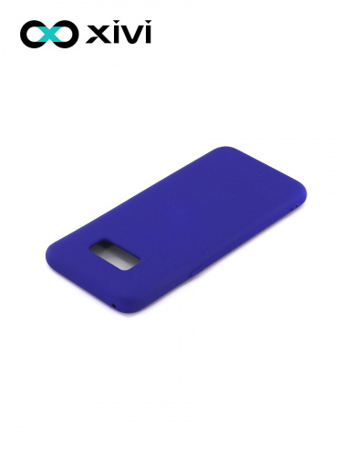 Накладка задняя Xivi для SAMSUNG Galaxy S8, Silicon Case, силикон, матовая, №47, цвет синий 4