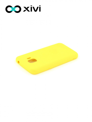 Накладка задняя Xivi для SAMSUNG Galaxy J2 2018 J250G, Silicon Case, силикон, матовая, №41, цвет жёлтый 4