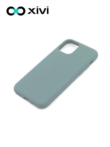 Накладка задняя Xivi для APPLE iPhone 11 Pro, Silicon Case, силикон, матовая, №56, цвет зелёный 3