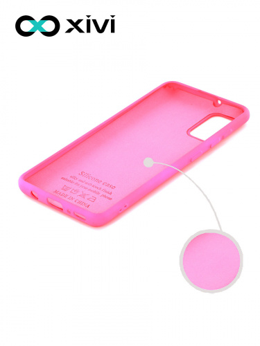 Накладка задняя Xivi для SAMSUNG Galaxy A41, Silicon Case, силикон, матовая, №64, цвет фуксия 2