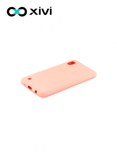 Накладка задняя Xivi для SAMSUNG Galaxy A10 A105, Silicon Case, силикон, матовая, №19, цвет розовый 3
