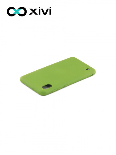 Накладка задняя Xivi для SAMSUNG Galaxy A10 A105, Silicon Case, силикон, матовая, №57, цвет зелёный 4